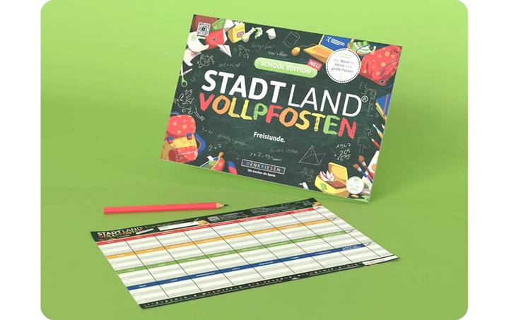 Produktbild Denkriesen STADT LAND VOLLPFOSTEN® A4 - SCHOOL EDITION - "Freistunde." (Deutsch)