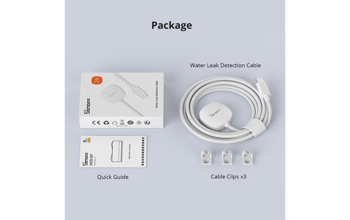 Actual product image Sonoff Wather Leak Dedection Cable WLDC200 2 m