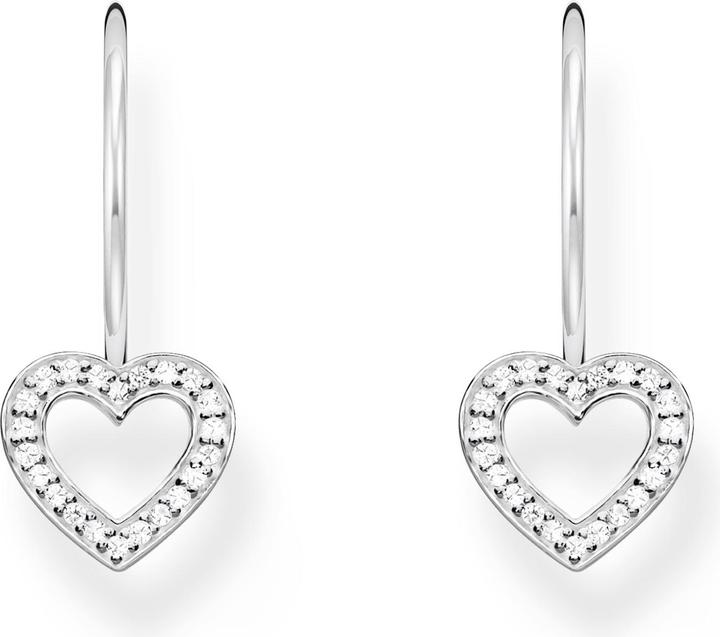 Image du produit Thomas Sabo Boucles d'oreilles en forme de coeur avec pierres blanches Argent (Argent sterling 925)