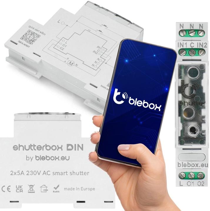 Actual product image BleBox Shutterbox control module din