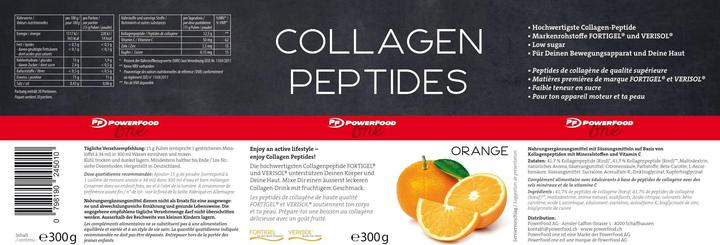 Nährwerte und Zutaten PowerFood One Collagen Peptides (1 Stück, Pulver, 387 g)