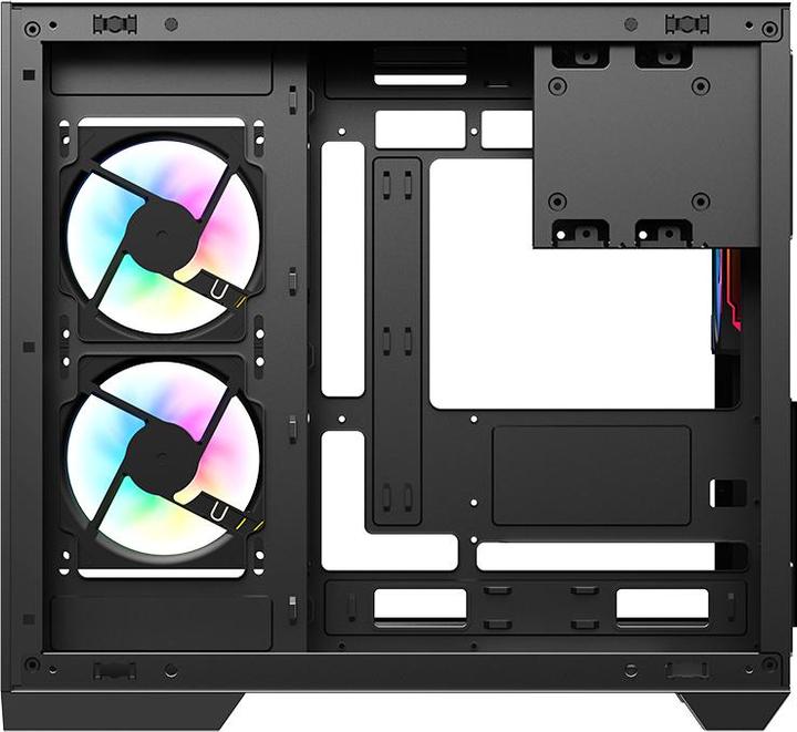 Image du produit Itek Boitier Moyen Tour ATX Dark Cave DS RGB avec panneaux vitrés (Noir) (mATX, ATX, Mini-ITX)