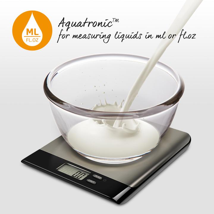 Actual product image Salter 1052A SSBKDR Arc Pro Stainless Steel Digital Kitchen Scale