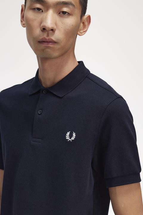 Actual product image Fred Perry Plain Polo Shirt navy (XL)