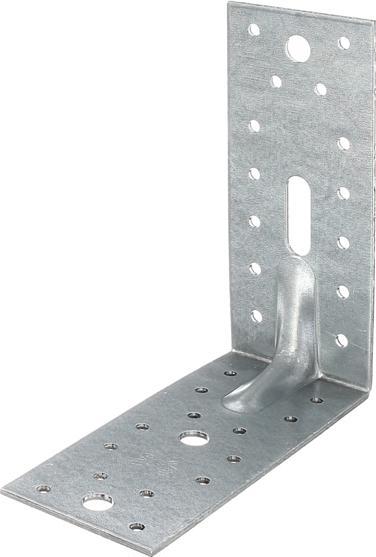 Immagine prodotto Alberts Connettore angolare pesante con perlina 150 x 150 x 65 mm, zincato sendzimir, 1 pz. (Connettore angolare, 25 pz.)