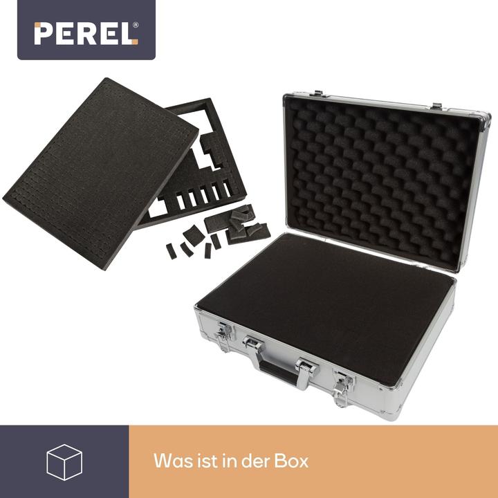 Actual product image Perel 1819-42A Aluminum tool case