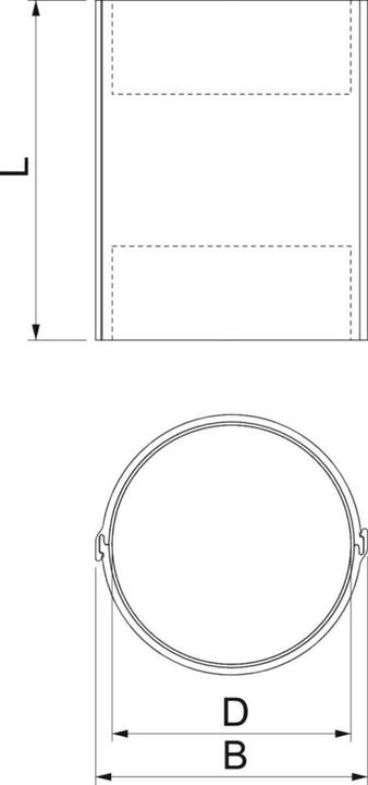 Image du produit OBO Bettermann OBO CTS-150 Coque de tuyau revetue interieurement Ã107x150 gris