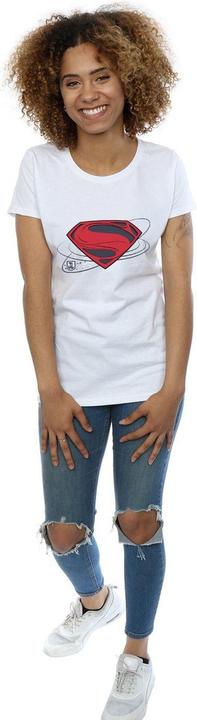 Actual product image Womens/Ladies Justice League Movie Superman Logo Cotton T-Shirt (L)