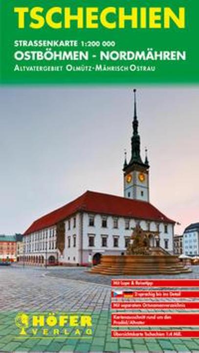 Immagine prodotto Cartina stradale Repubblica Ceca, Boemia orientale-Moravia settentrionale