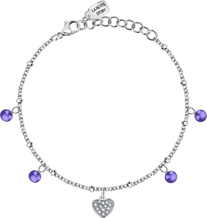 La Petite Story Love Heart Armband (19 cm, Edelstahl)