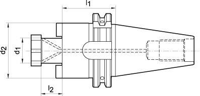 Produktbild Magni Aufsteckfräserdorn DIN69871AD SK40 A100 32mm FORTIS