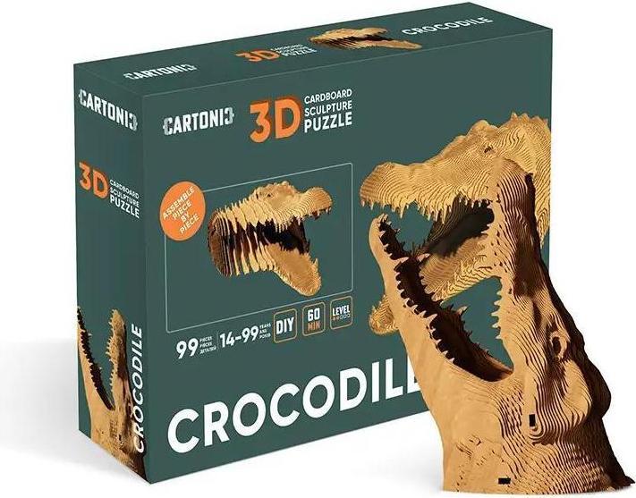 Produktbild Cartonic Krokodil - 3D Modell aus Karton