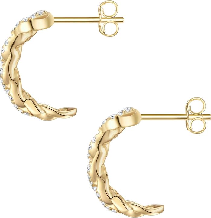 Image du produit Glanzstücke München Femmes argent sterling zirconium or jaune - 28399 (Argent Sterling)