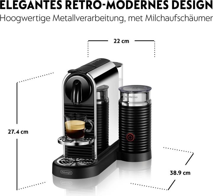 Produktbild De'Longhi Nespresso CitiZ Platinum&Milk (NESPRESSO Original)