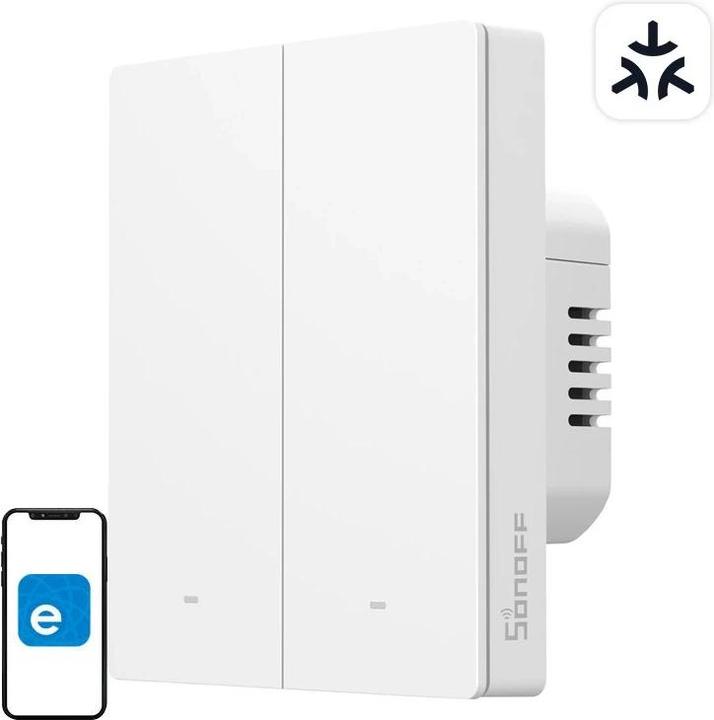Immagine prodotto Sonoff M5-2C-80W Interruttore a parete intelligente Matter (2 canali, per telaio)