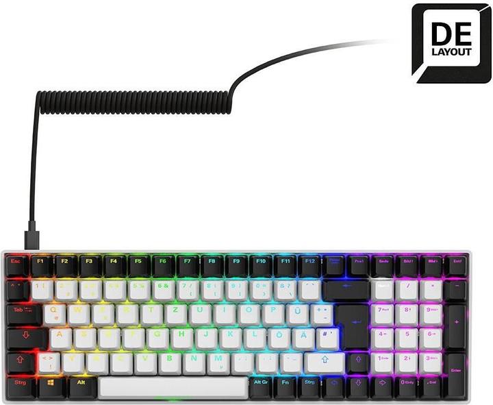 Produktbild Sharkoon SGK50 S2 wh Gateron Red DE (DE, Kabellos, Kabelgebunden)