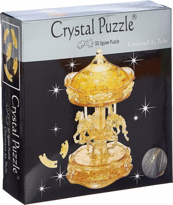 Actual product image HCM Kinzel HCM59152 - Crystal Puzzle: 3D Carousel - Large, 83 Pieces (DE, EN), from 14 years (83 pieces)