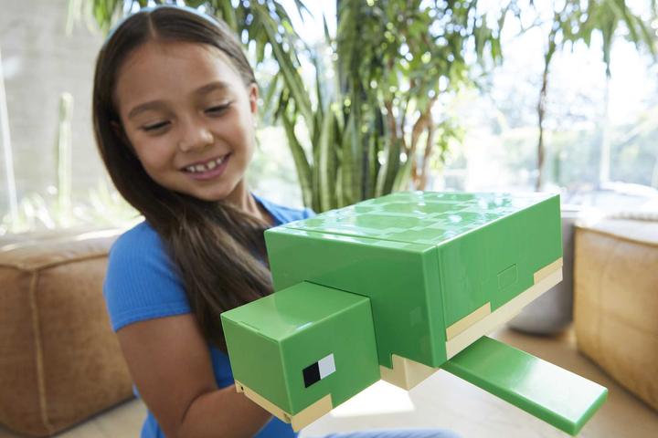 Actual product image Minecraft Transforming Turtle Hideout and Action Figures