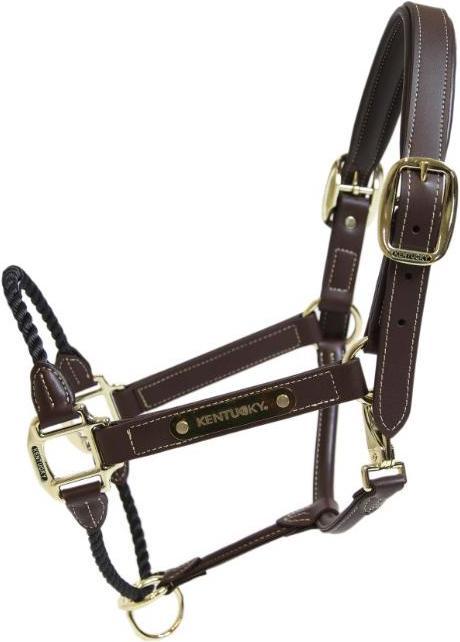 Actual product image Kentucky Horsewear Leather rope halter