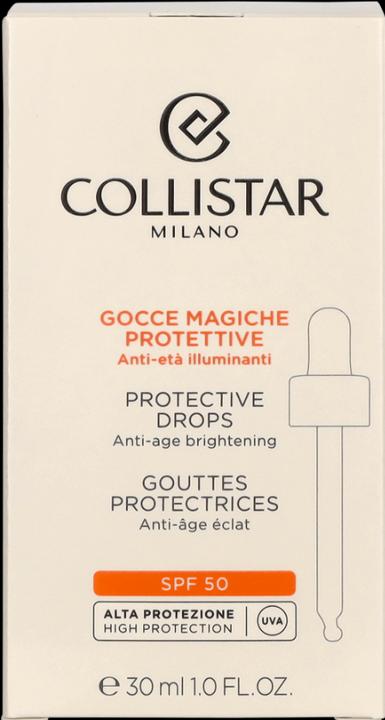 Image du produit Collistar Protective Drops Sun Protection Factor 50 (Crème solaire visage, SPF 50, 30 ml)