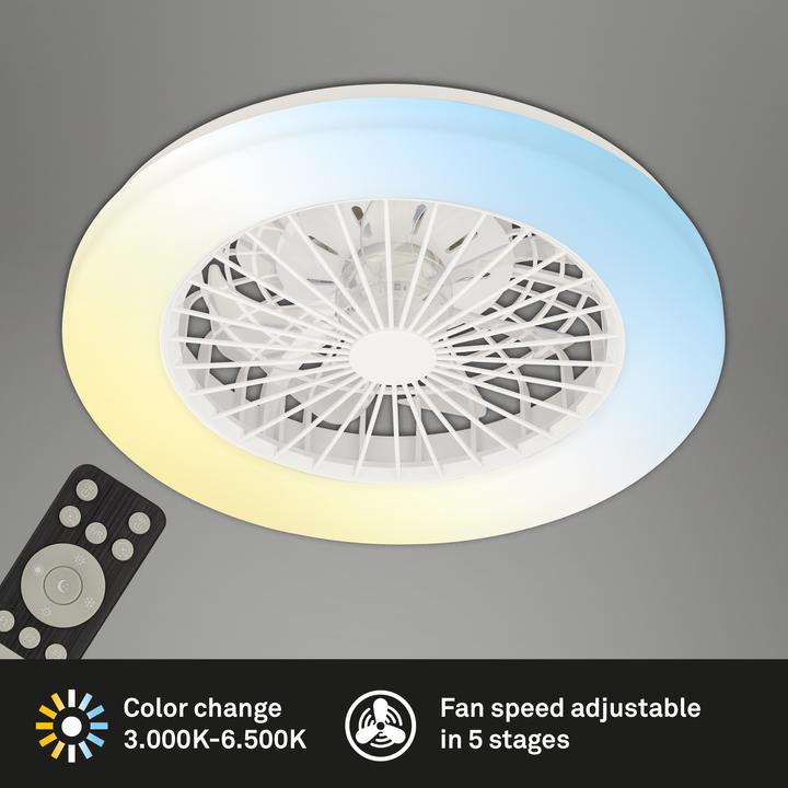 Actual product image Briloner CCT ceiling light (5300 lm)
