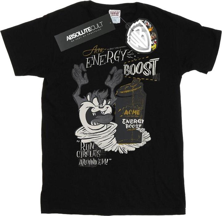 Actual product image Looney Tunes Mens Taz Energy Boost T-Shirt (S)