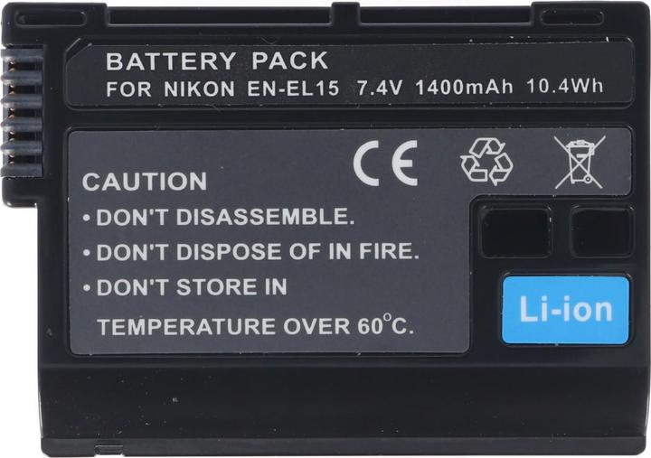 Immagine prodotto AccuCell Batteria Nikon EN-EL15, CoolPix D800, D800E, D7000, V1, D7200 (Accumulatore di carica elettrica)