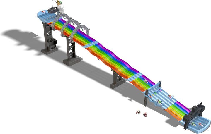 Actual product image Hot Wheels Mario Kart Rainbow Race Set playset