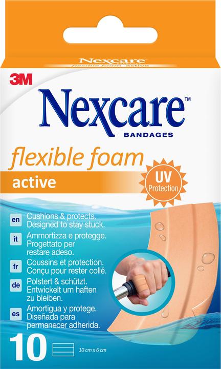 Image du produit Nexcare Pflaster Flexible Foam Active Bands 6x10cm (10 x)