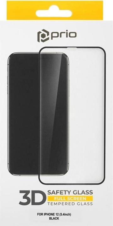 Actual product image prio Premium tempered glass screen protector (1 Piece, Apple iPhone 12 mini)