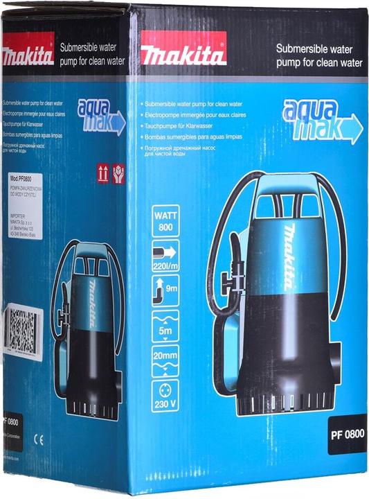 Actual product image Makita PF0800 Submersible pump /h (Domestic water pump)