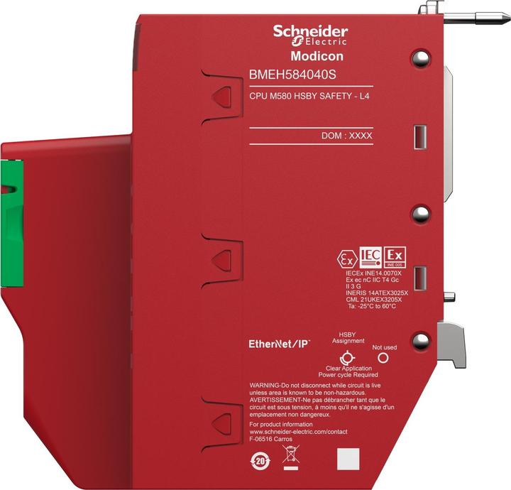 Schneider Electric M580S CPU580-40 DIO+ RIO HSBY BMEH584040S