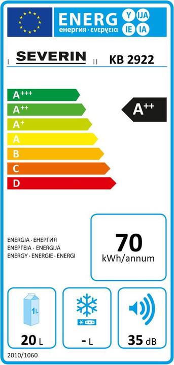 Energy Label Severin Kb 2922 (20 l)