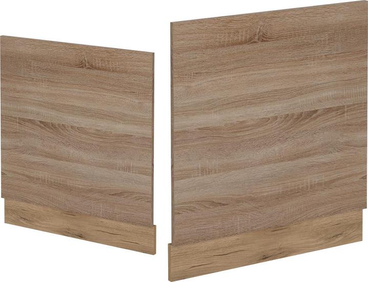 Actual product image Vicco Dishwasher front panel R-Line, Sonoma/Gold power oak, 60 cm without worktop