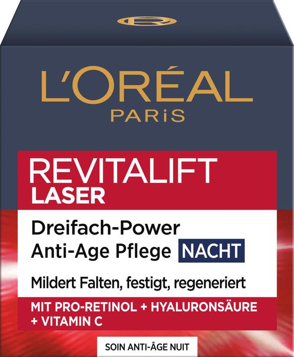 Produktbild L'Oréal Paris L'Oréal, Revitift Laser x3 CIA, Nachtcreme, 50 ml (50 ml)