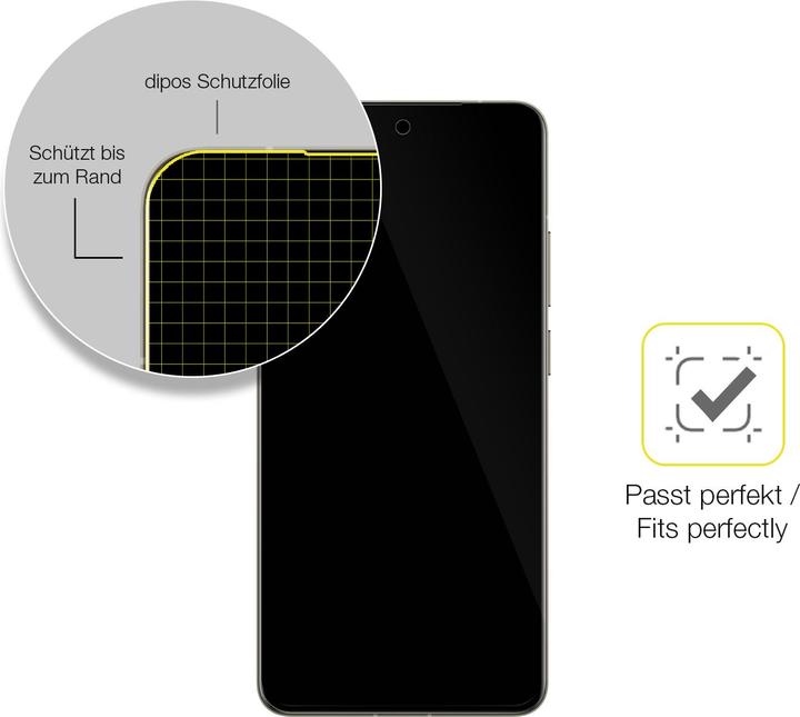 Actual product image Dipos 3D Full Cover Screen Protector (1 Piece, Realme 7 Pro)