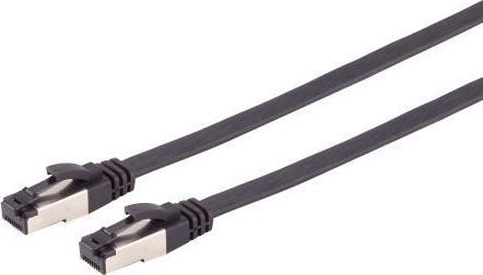 Produktbild S-Conn Flexline Patchkabel flach U/FTP Cat.8.1 hochflexibel schwarz 3,0m (U/FTP, CAT8.1, 3 m)