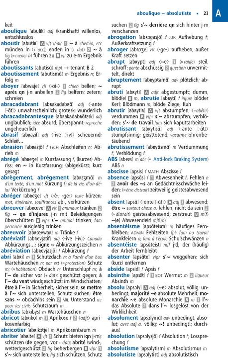 Image du produit Langenscheidt Abitur-Wörterbuch Französisch Klausurausgabe (Allemand, Français, 2025)