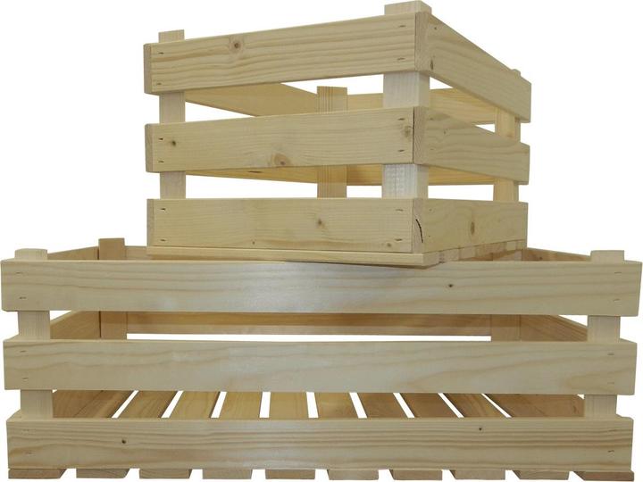 Produktbild Natura Punto Holzkisten Harassen 2er Set natur
