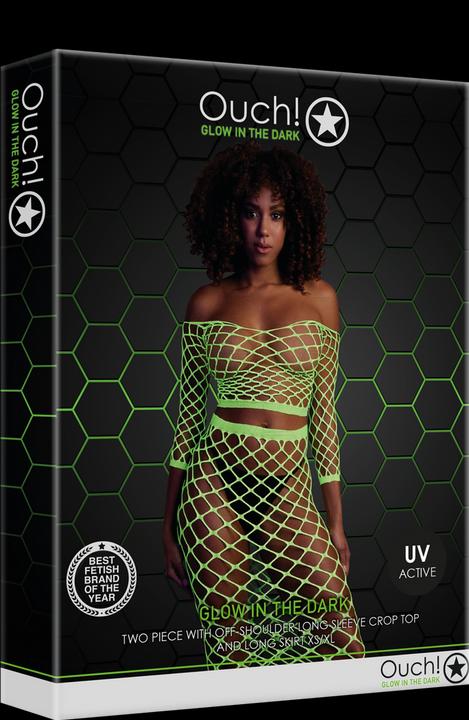 Image du produit Ouch! Long Sleeve Crop Top and Long Skirt - Green - XS/XL (Taille unique)