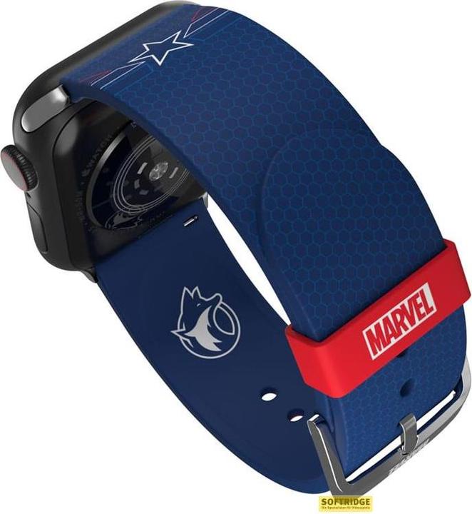Image du produit Moby Fox Marvel bracelet pour smartwatch Insignia Collection : Captain America (Silicone)