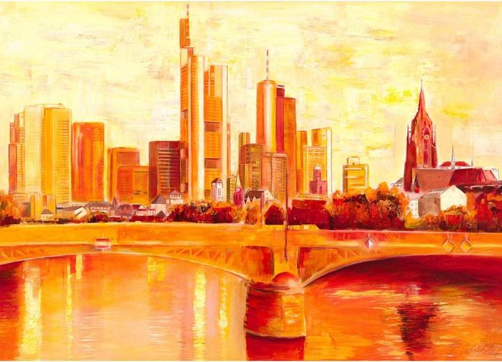Actual product image Trenddeko Schüssler - Frankfurt skyline (432 x 300 cm)