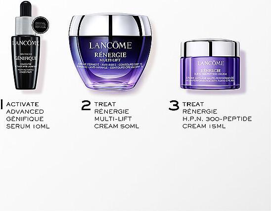 Image du produit Lancôme Rénergie Set Multi-lift crème SPF 50ml + H.P.N. 300-Peptide Cream 15ml + Génifique sérum 10m (Set soin du visage)