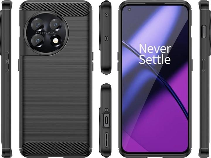 Actual product image Screenguard Carbon Brushed Soft TPU Case (OnePlus 11)