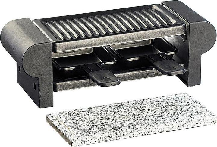 Produktbild Rosenstein & Söhne Raclette für 2 mit Grillaufsatz & heissem Stein