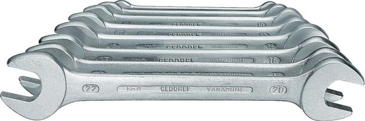 Productafbeelding Gedore Dubbele steeksleutelset 12te (34 mm, 18 mm, 11 mm, 12 mm, 20 mm, 19 mm, 27 mm, 15 mm, 13 mm, 25 mm, 6 mm, 21 mm, 7 mm, 33 mm, 14 mm, 29 mm, 8 mm, 10 mm, 30 mm, 23 mm, 26 mm, 22 mm, 17 mm, 28 mm, 9 mm, 16 mm, 32 mm, 24 mm, 31 mm)