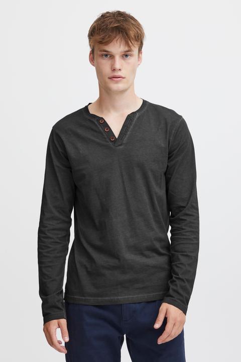 Actual product image Solid Tinox Men's Longsleeve With V-Neck Made Of 100% Cotton (L)
