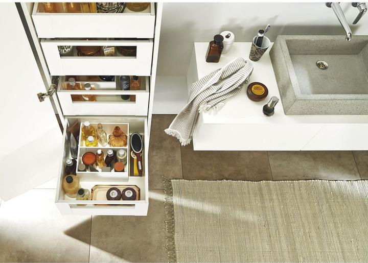 Blum Space Tower Legrabox pure with railing TK 40kg NL550mm KB 450mm Orion grey