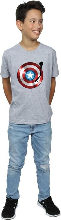 Immagine prodotto Captain America Turntable Maglietta Ragazzi (140, 146)