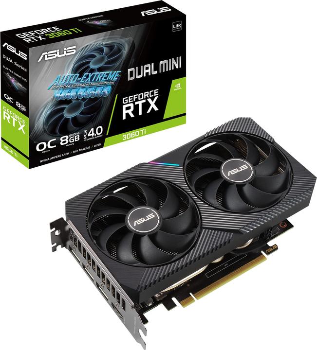 Image du produit ASUS GeForce DUAL RTX 3060 Ti O8G MINI V2 (8 Go)